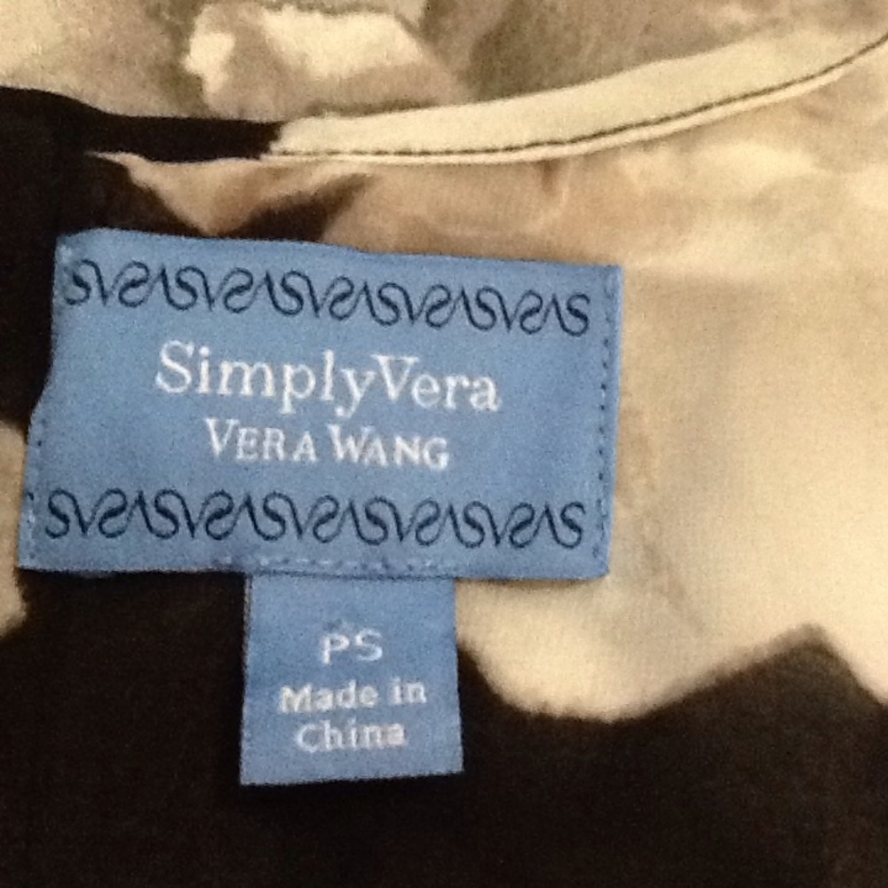 Vera Wang Floral Cold Shoulder Career Blouse NWT - Picture 6 of 9